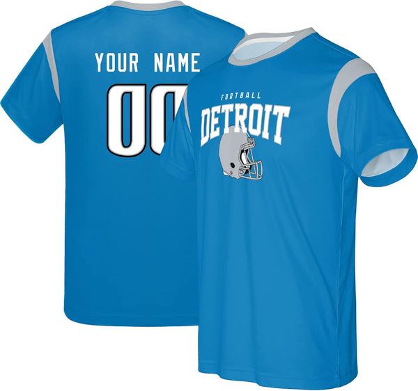 Camiseta KOPKOC Detroit de cuello redondo y manga corta, regalo para hombres y jóvenes