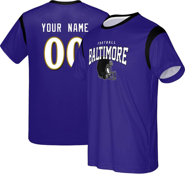 Camiseta KOPKOC Baltimore de cuello redondo y manga corta, regalo para hombres y jóvenes