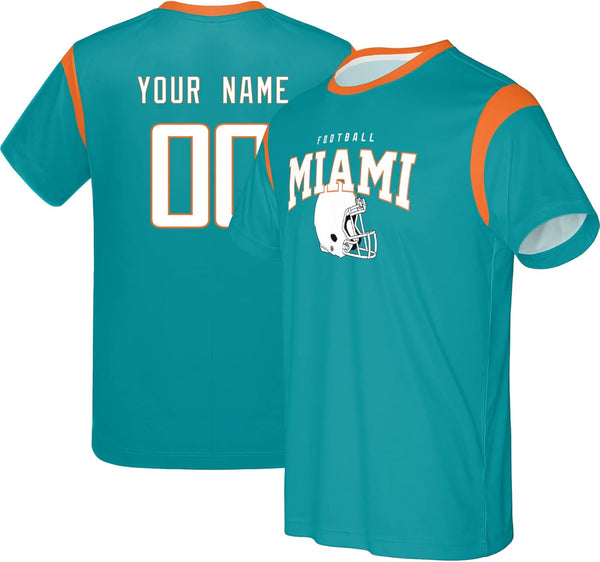 Camiseta KOPKOC Miami de cuello redondo y manga corta, regalo para hombres y jóvenes
