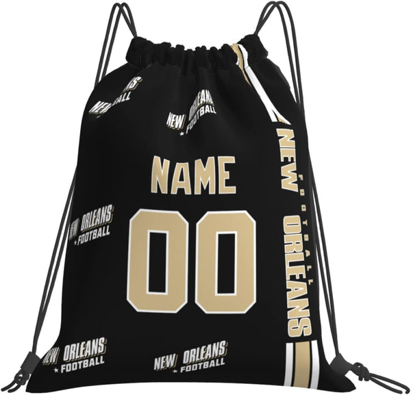 Bolsas con cordón KOPKOC de Nueva Orleans, 35 x 40 cm, personalizables con nombre y número, para hombres, jóvenes y niños.