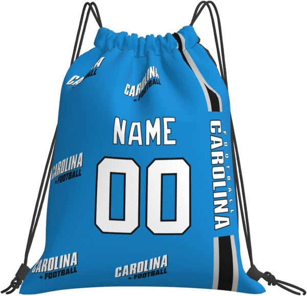 Bolsas con cordón KOPKOC Carolina de 35 x 40 cm. Mochila personalizada con nombre y número para hombres, jóvenes y niños. Regalos.