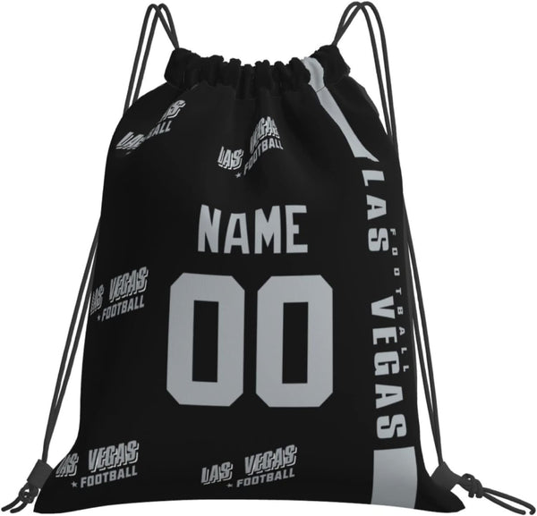 Bolsas con cordón KOPKOC Las Vegas de 35 x 40 cm. Mochila personalizada con nombre y número para hombres, jóvenes y niños. Regalos.