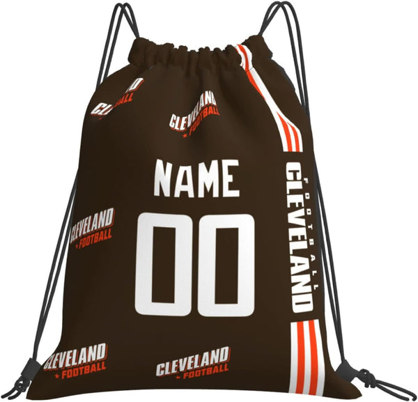 Bolsas con cordón KOPKOC Cleveland de 35 x 40 cm. Mochila personalizada con nombre y número para hombres, jóvenes y niños. Regalos.