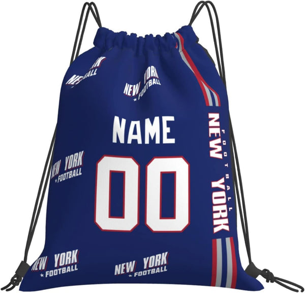 Bolsas con cordón KOPKOC New York G de 35 x 40 cm. Mochila personalizada con nombre y número para hombres, jóvenes y niños. Regalos.