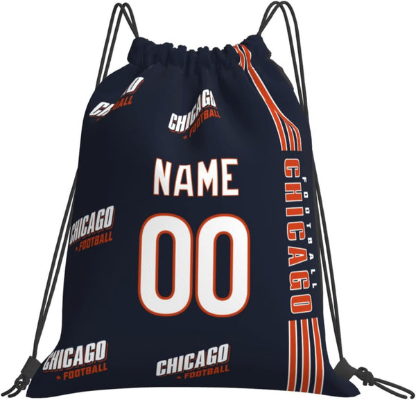 Bolsas con cordón KOPKOC Chicago de 35 x 40 cm. Mochila personalizada con nombre y número para hombres, jóvenes y niños. Regalos.