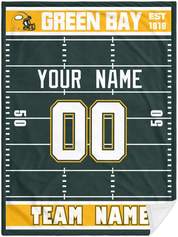 Manta KOPKOC Green Bay personalizada para hombres, mujeres y jóvenes.