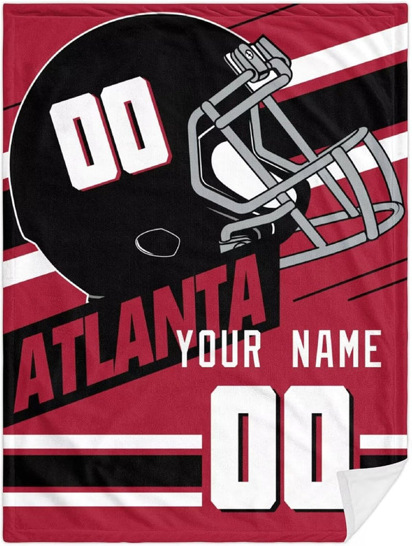 KOPKOC Atlanta Throw Blanket Personalized for Men Women Youth Gift