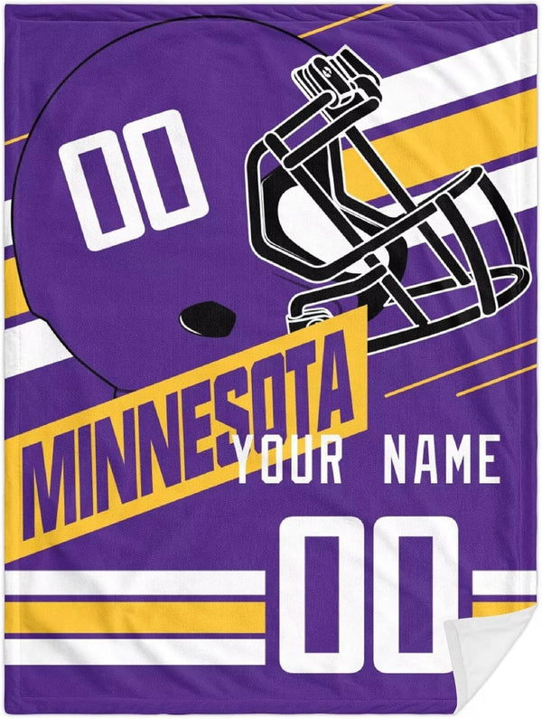Manta personalizada KOPKOC Minnesota para hombres, mujeres y jóvenes.