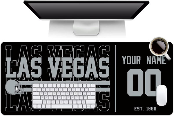 Alfombrilla de ratón KOPKOC Las Vegas con nombre y número personalizados para hombres, mujeres y jóvenes.