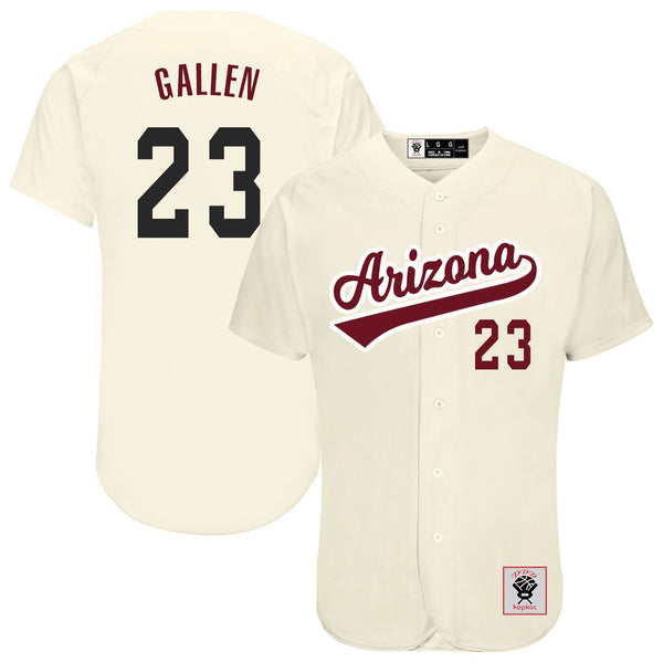 Kopkoc  Arizona White Gallen 23 Baseball  Stitched Jerseys