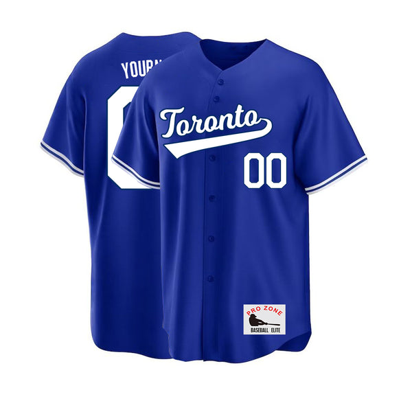 Camiseta de béisbol KOPKOC Toronto de manga corta con cuello en V y nombre y número personalizados para hombres, jóvenes y mujeres. Regalos.