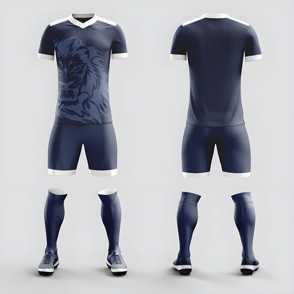 12-Full Body Soccer Suit Set Team Competition Training Team Uniform Adult Short Sleeve Sports