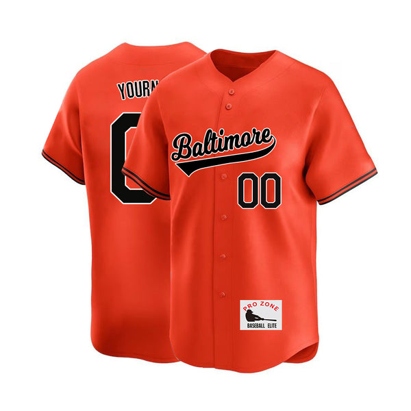 Camiseta de béisbol KOPKOC Baltimore de manga corta con cuello en V y nombre y número personalizados para hombres, jóvenes y mujeres. Regalos.