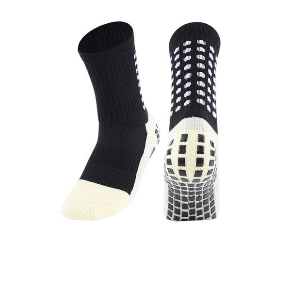 Mid-tube soccer socks, non-slip, sweat-absorbent and wear-resistant rubber socks