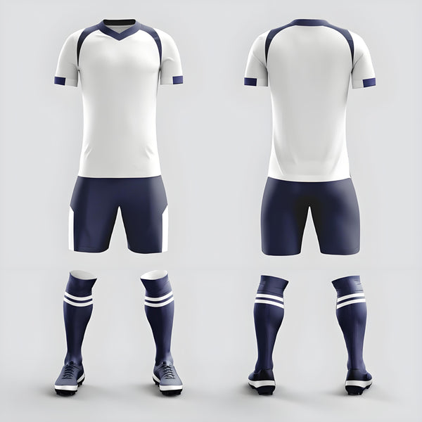 10-Full Body Soccer Suit Set Team Competition Training Team Uniform Adult Short Sleeve Sports