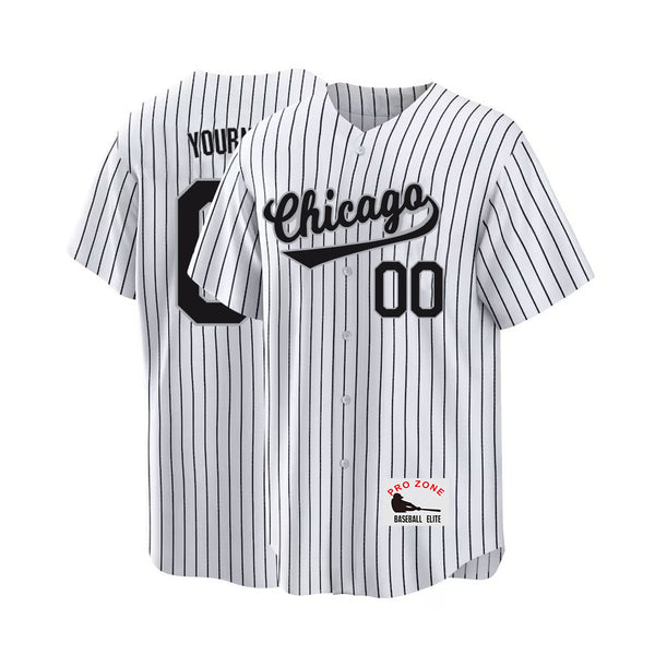KOPKOC Chicago Baseball V Neck Short Sleeve Jersey Style Custom Name And Number for Men Youth Women Gifts