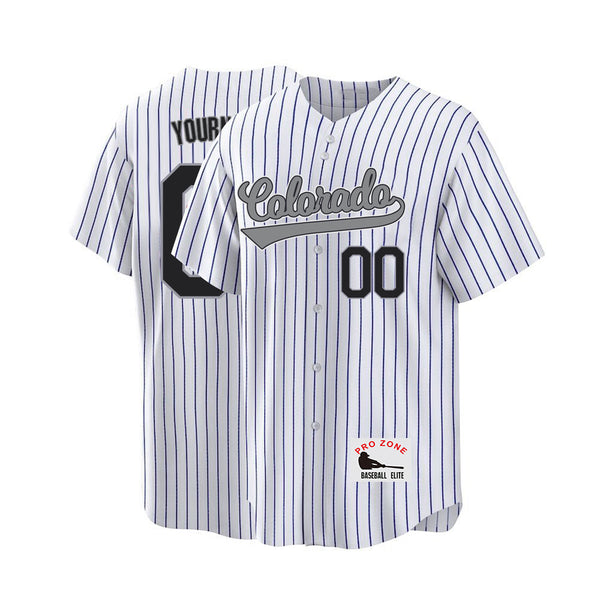 Camiseta de béisbol KOPKOC Colorado de manga corta con cuello en V y nombre y número personalizados para hombres, jóvenes y mujeres. Regalos.