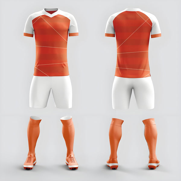 13-Full Body Soccer Suit Set Team Competition Training Team Uniform Adult Short Sleeve Sports