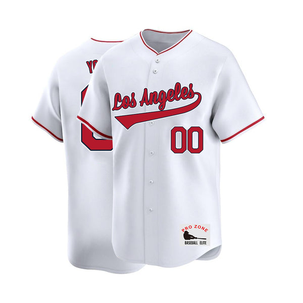 Camiseta de béisbol KOPKOC Los Ángeles de manga corta con cuello en V y nombre y número personalizados para hombres, jóvenes y mujeres. Regalos.
