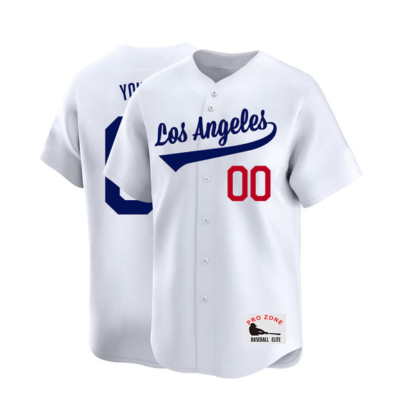 Camiseta de béisbol KOPKOC Los Ángeles de manga corta con cuello en V y nombre y número personalizados para hombres, jóvenes y mujeres. Regalos.