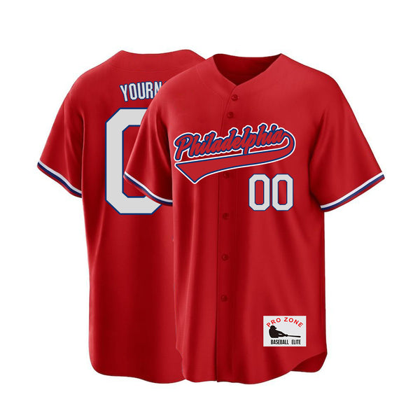 Camiseta de béisbol KOPKOC de Filadelfia, cuello en V, manga corta, estilo personalizado, nombre y número, para hombres, jóvenes y mujeres, regalos