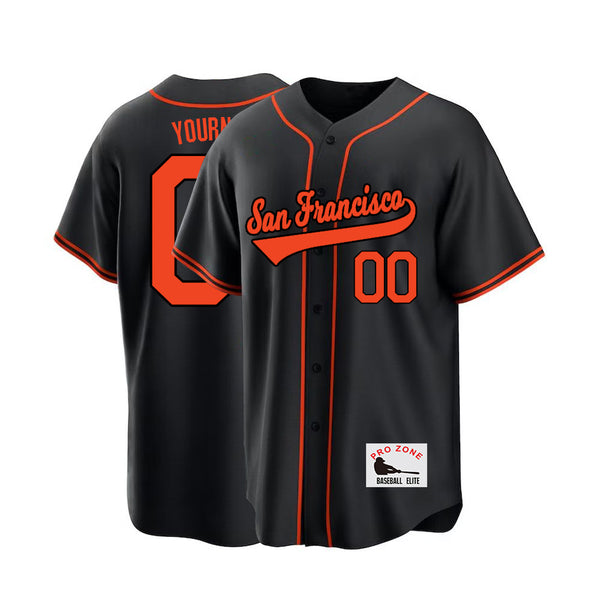 Camiseta de béisbol KOPKOC San Francisco de manga corta con cuello en V y nombre y número personalizados para hombres, jóvenes y mujeres. Regalos.